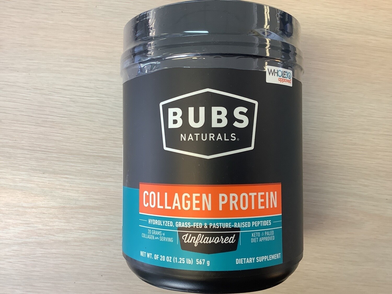 BUBS NATURALS COLLAGEN PROTEIN UNFLAVORED 20 OZ