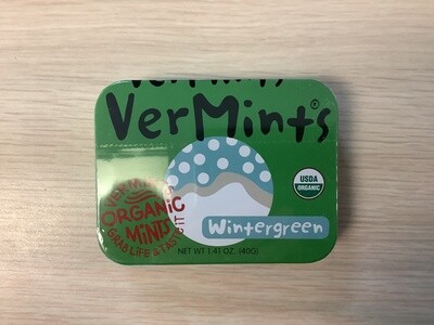 VERMINTS CANDY WINTERGREEN ALL NATURAL 1.41 OZ