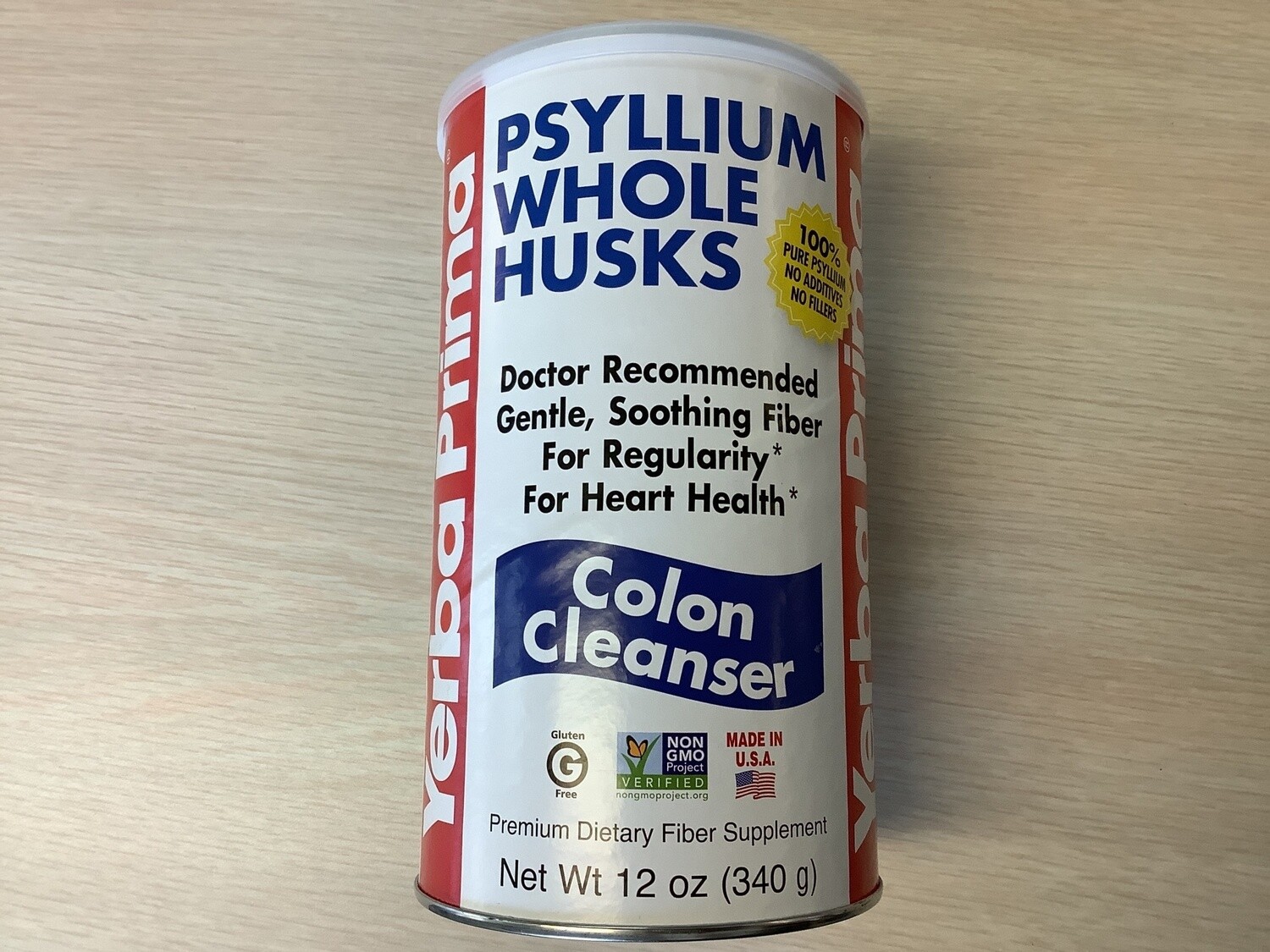 YERBA PRIMA PSYLLIUM WHOLE HUSKS POWDER 12 OZ
