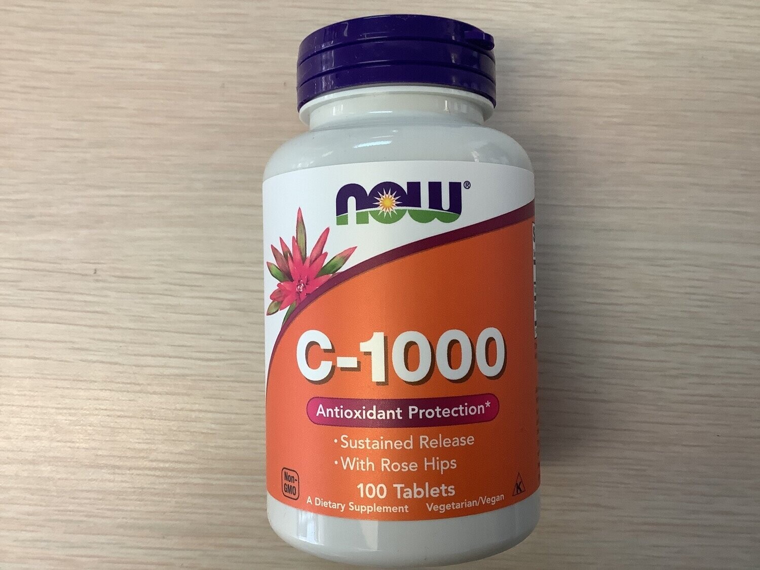 NOW C-1000 Rose Hips Sustained Release 100 TABS