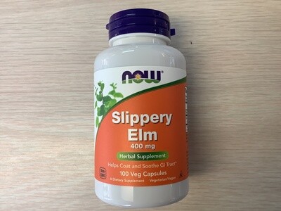 NOW SLIPPERY ELM 400mg 100 VCAPS