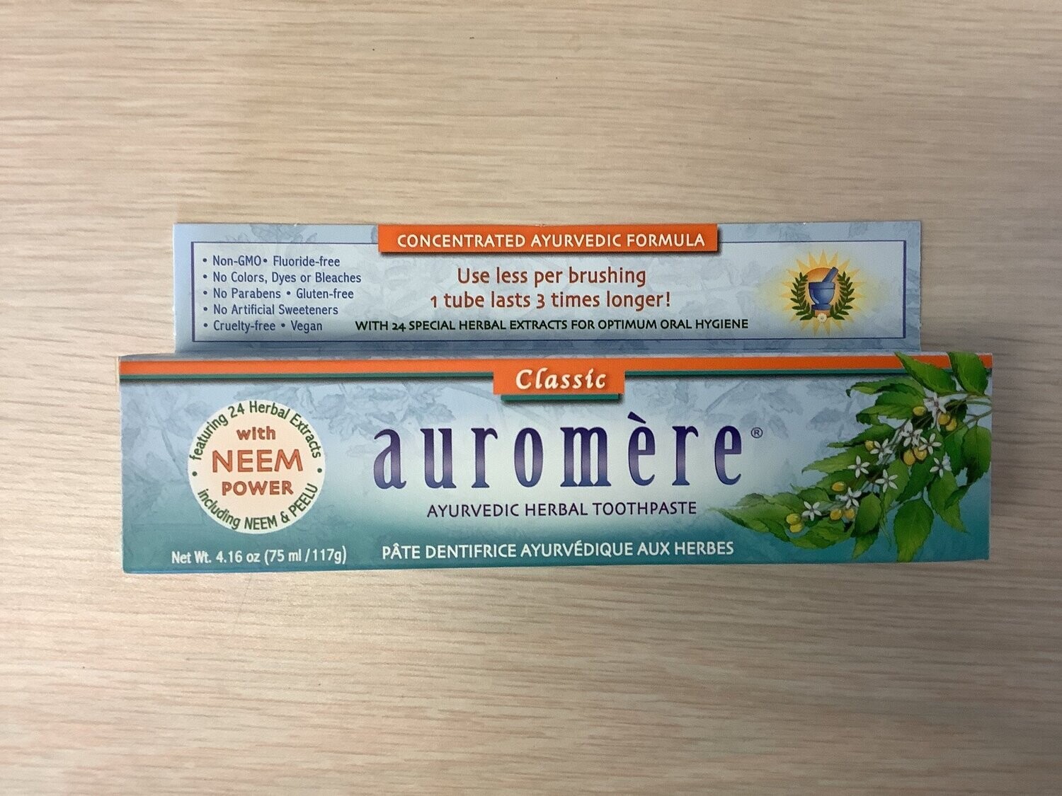 AUROMERE TOOTHPASTE CLASSIC LICORICE 4.16 OZ