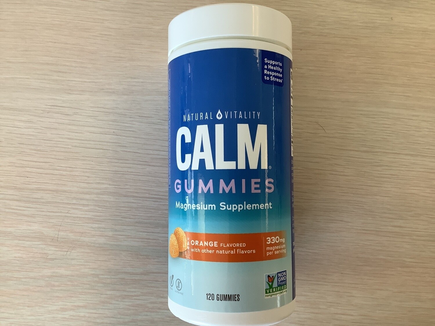 NATURAL VITALITY CALM MAGNESIUM ORANGE FLAVOR 120 GUMMIES