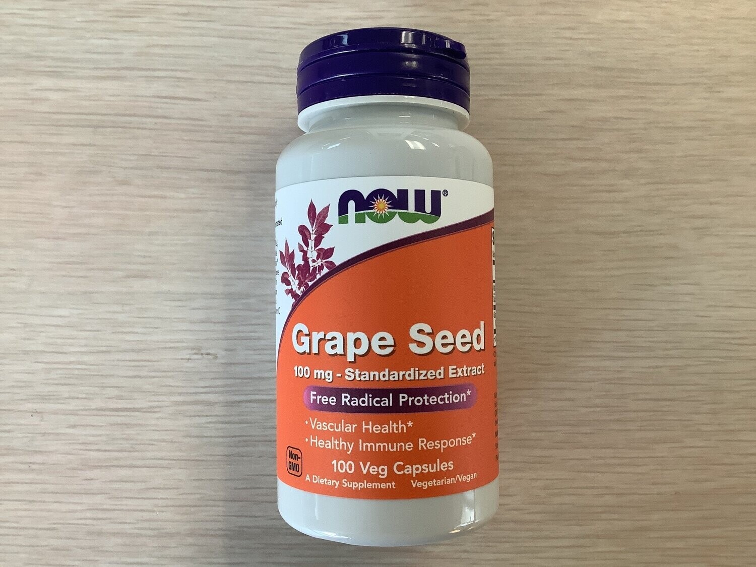 NOW GRAPE SEED ANTI-OXIDANT 100mg 100 VCAPS