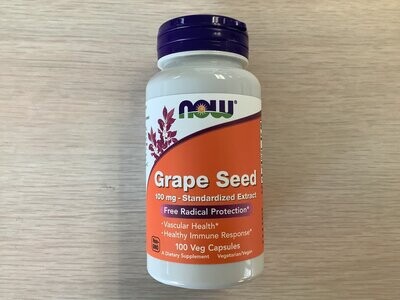 NOW GRAPE SEED ANTI-OXIDANT 100mg 100 VCAPS