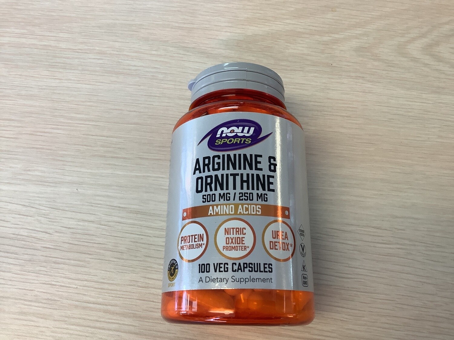 NOW L-ARGININE / L-ORNITHINE 100 CAPS