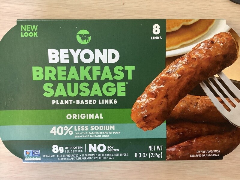 BEYOND MEAT BREAKFAST SAUSAGE LINKS 8.3 OZ FROZEN single