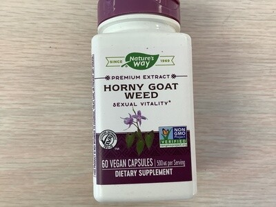 NATURES WAY  Horny Goat Weed 60 vegan caps