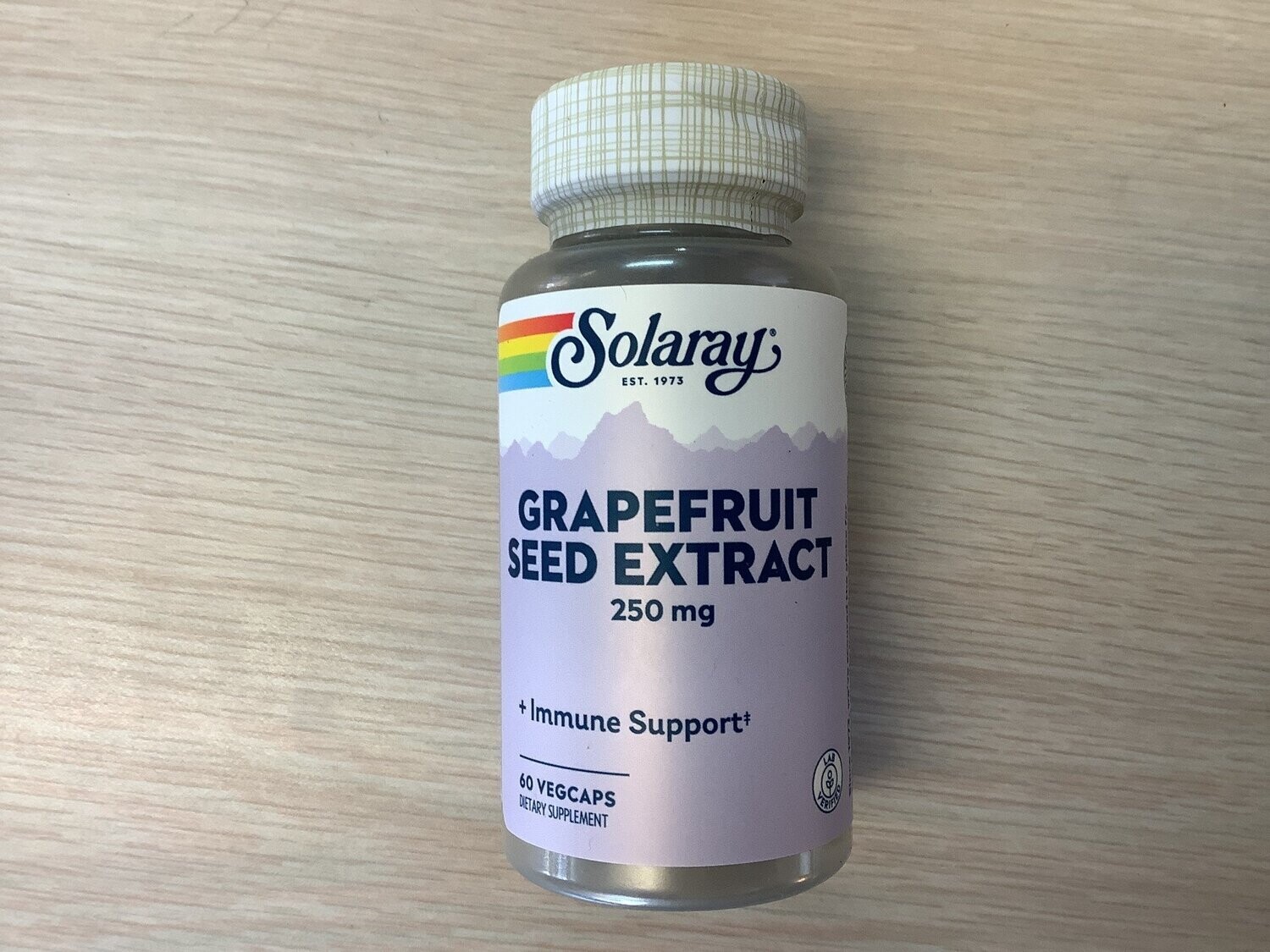 SOLARAY Guaranteed Potency Grapefruit Seed Extract, Veg Cap 250 mg 60ct