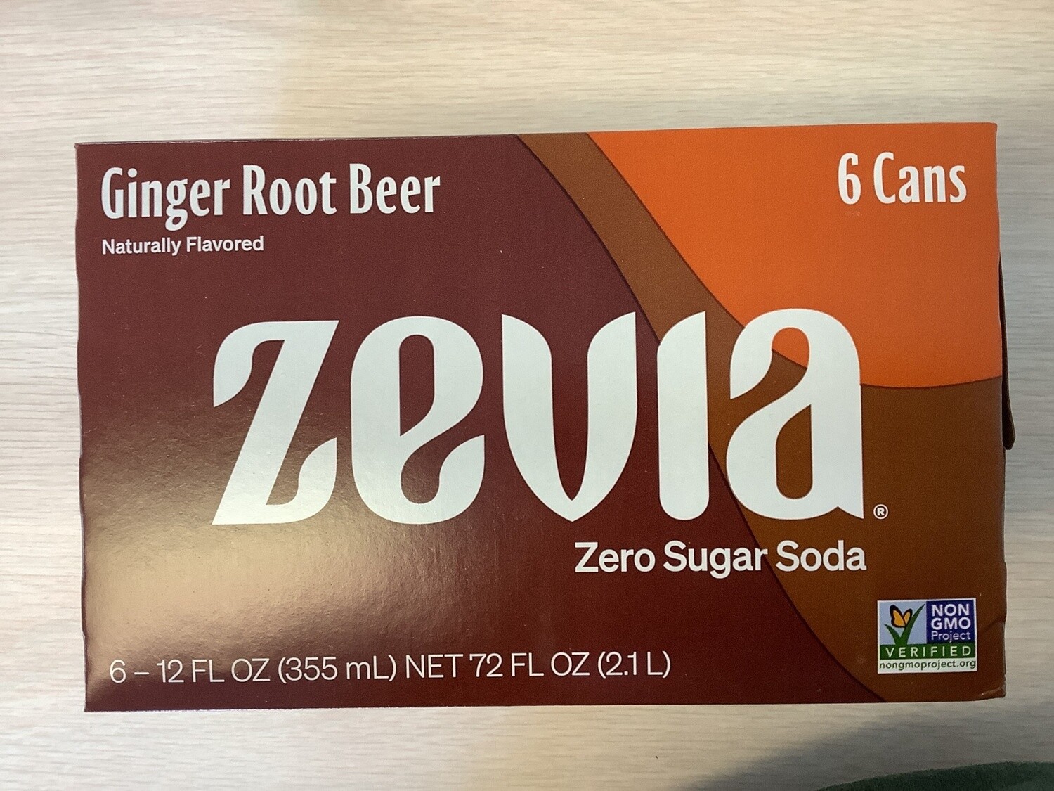 ZEVIA SODA GINGER ROOT BEER 12 OZ 6-PACK