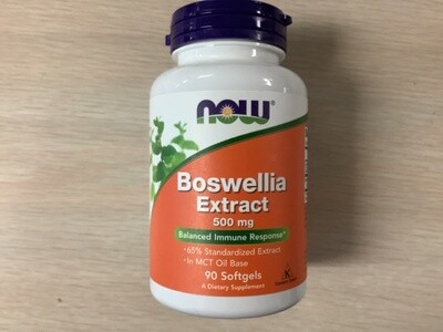 NOW BOSWELLIA EXTRACT 500MG 90 SGELS