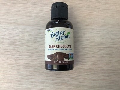 NOW BETTER STEVIA DARK CHOCOLATE LIQUID 2 OZ