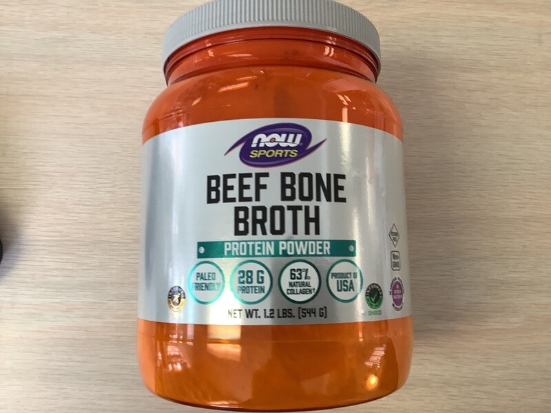 NOW BEEF BONE BROTH PROTEIN POWDER 1.2 LBS