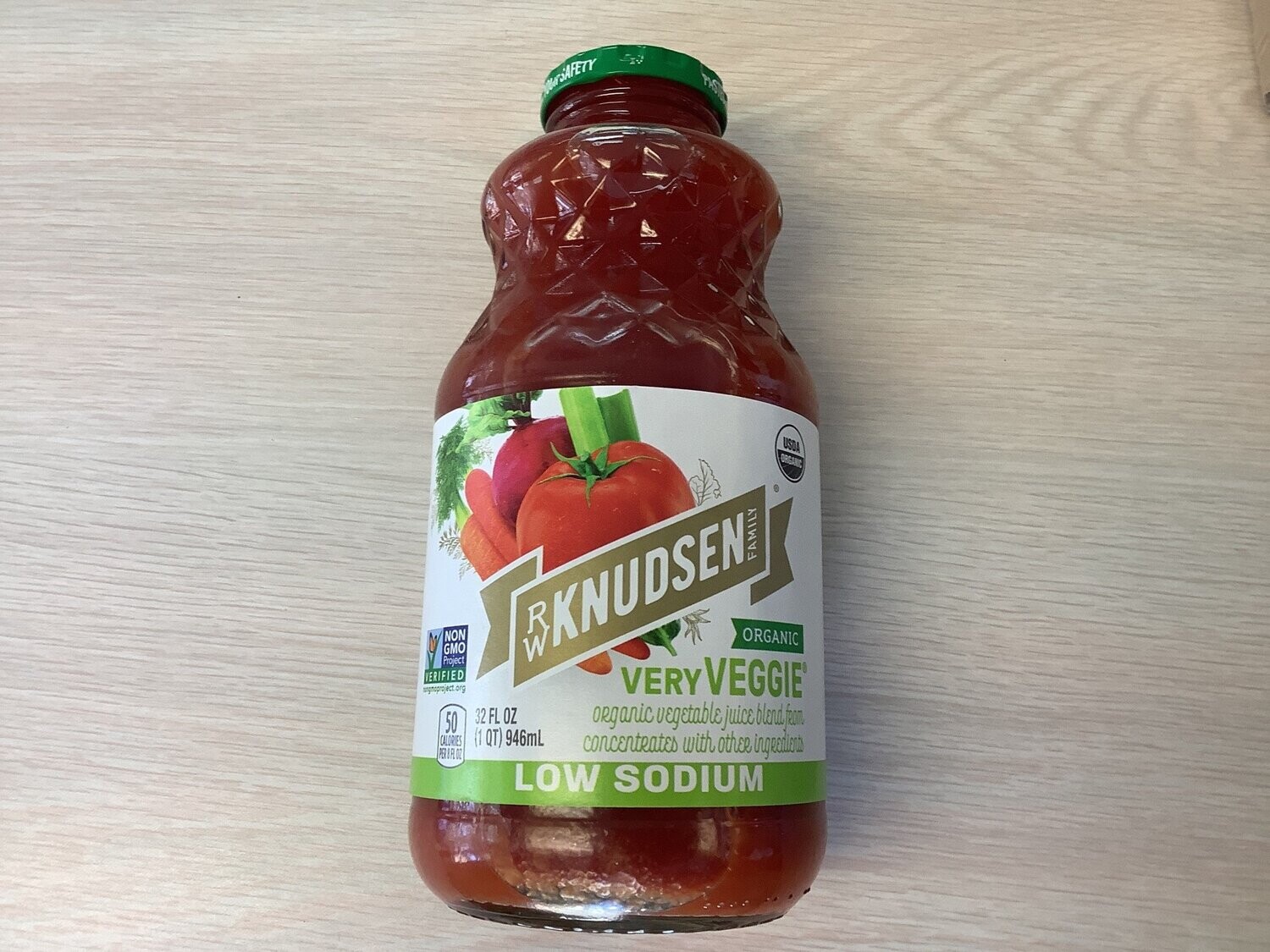 RW KNUDSEN JUICE VERY VEGGIE LOW SALT ORGANIC 32 OZ