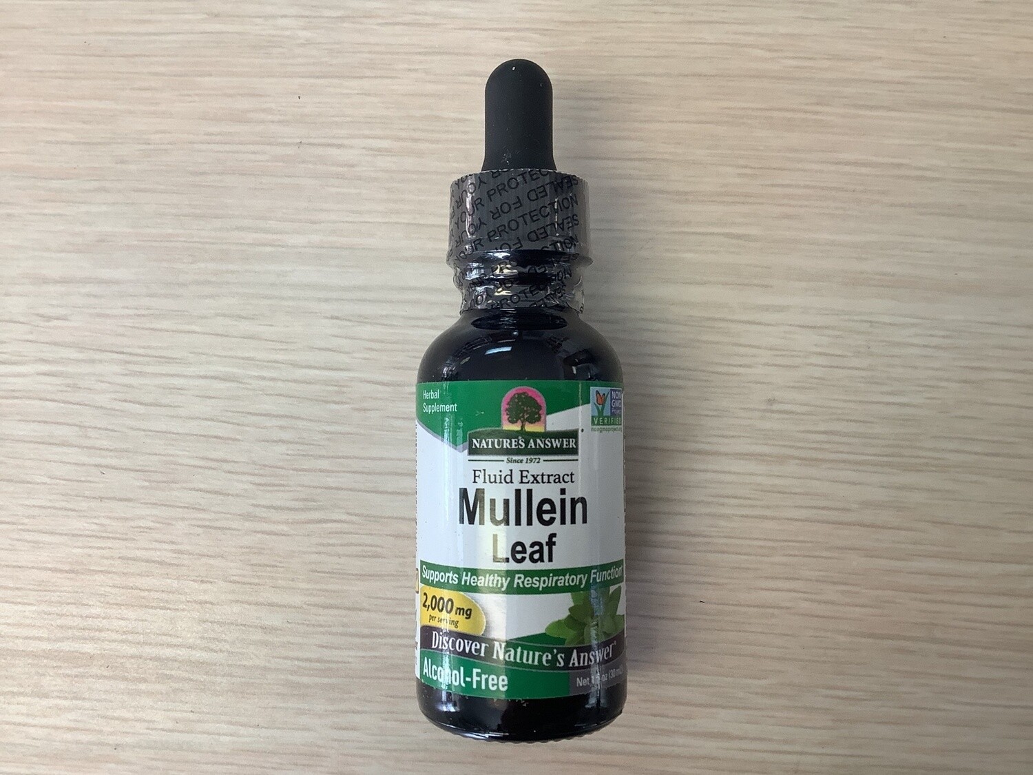 NATURES ANSWER MULLEIN LEAF EXTRACT ALCOHOL-FREE 1 OZ