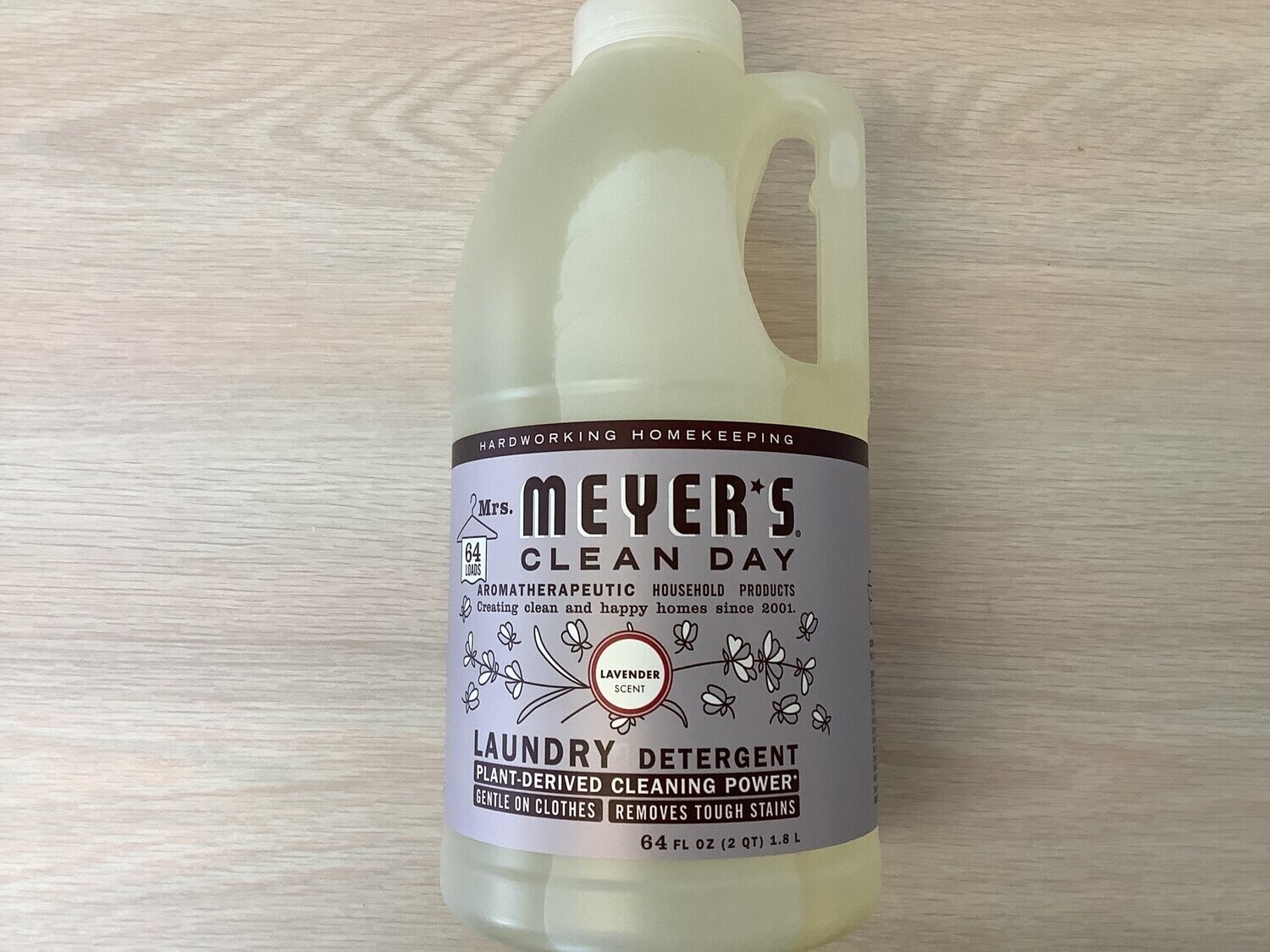 MRS MEYERS LAUNDRY DETERGENT LAVENDER 64 OZ