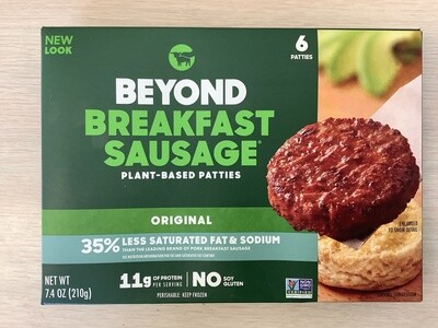 BEYOND MEAT BREAKFAST SAUSAGE PATTIES 7.4 OZ FROZEN