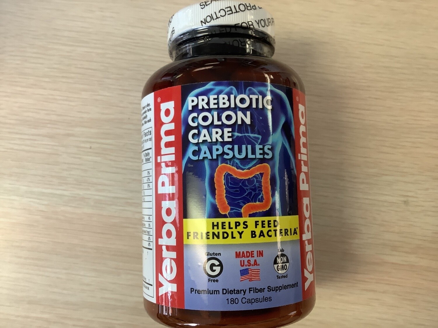 YERBA PRIMA PREBIOTIC COLON CARE 180 GEL CAP