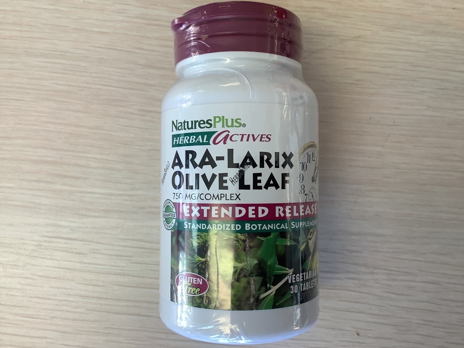 NATURES PLUS ARA-LARIX + OLIVE LEAF E/R TAB 30