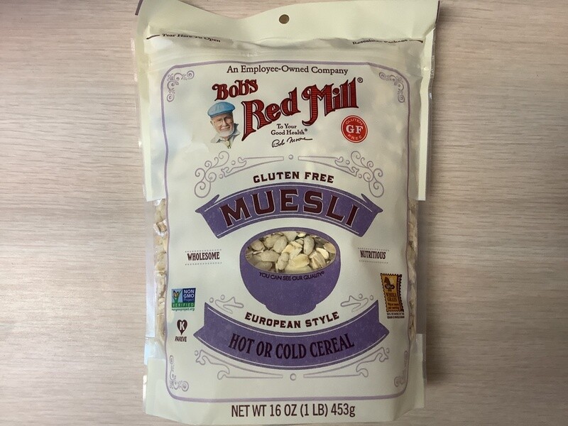 BOBS RED MILL CEREAL MUESLI GLUTEN FREE 16 OZ