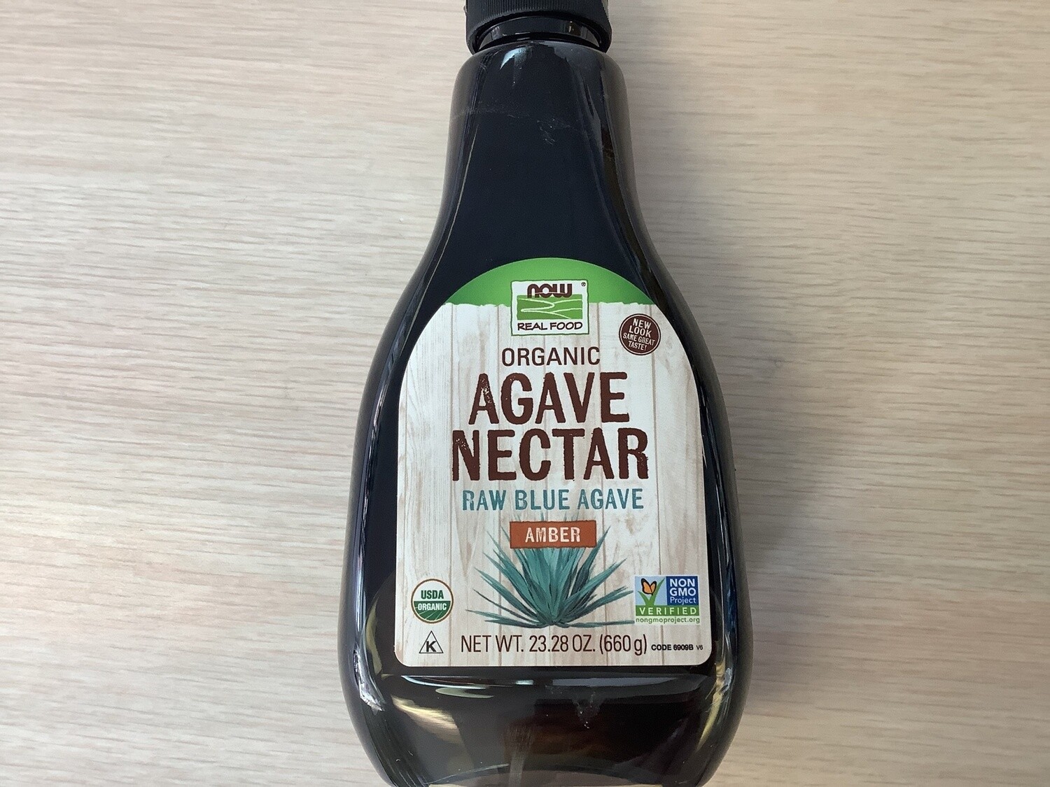 NOW AGAVE AMBER ORGANIC RAW BLUE AGAVE 23.3 OZ