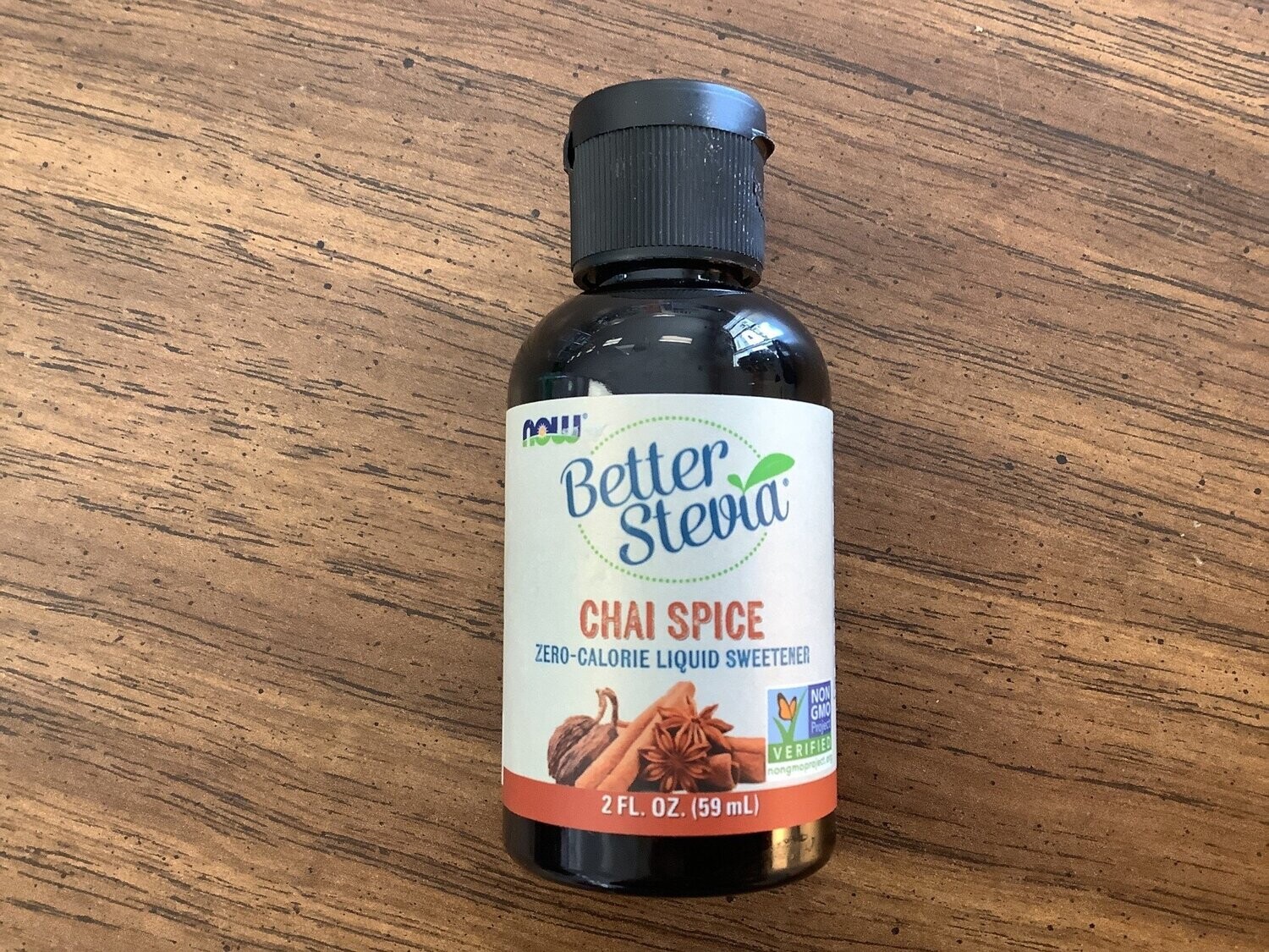 NOW BETTER STEVIA LIQUID - CHAI SPICE 2 OZ.