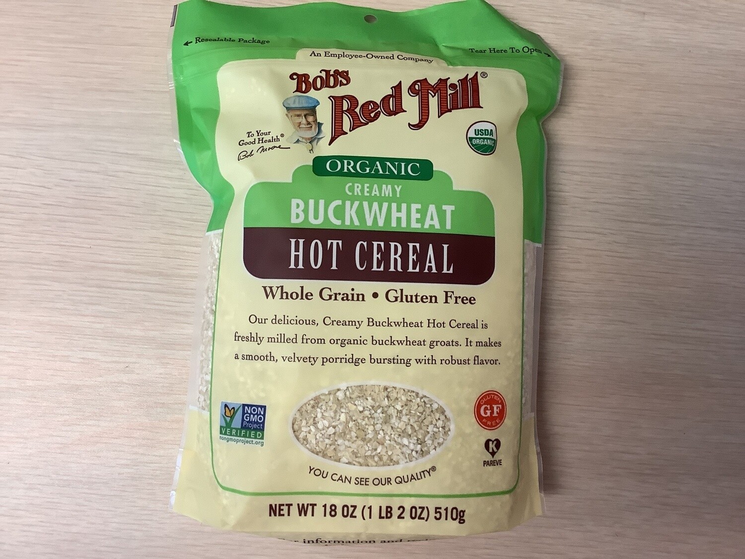 BOBS RED MILL CREAMY BUCKWHEAT CEREAL ORGANIC GLUTEN FREE 18 OZ