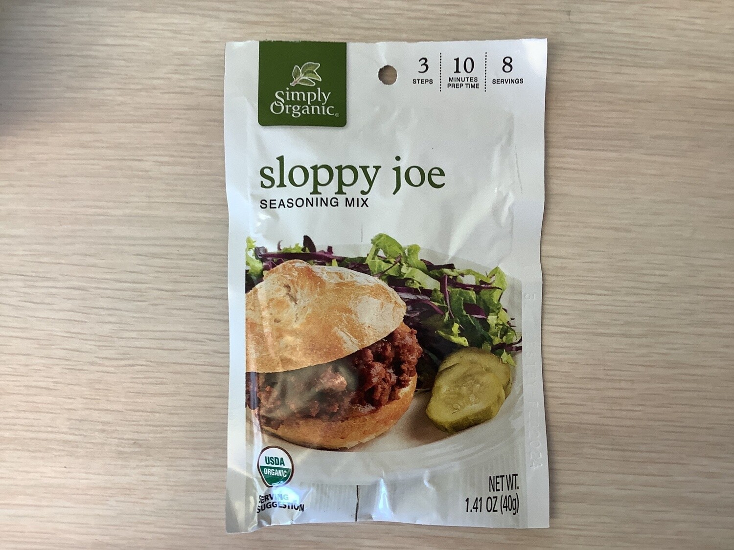 SIMPLY ORGANIC SLOPPY JOE MIX ORGANIC 1.41 OZ