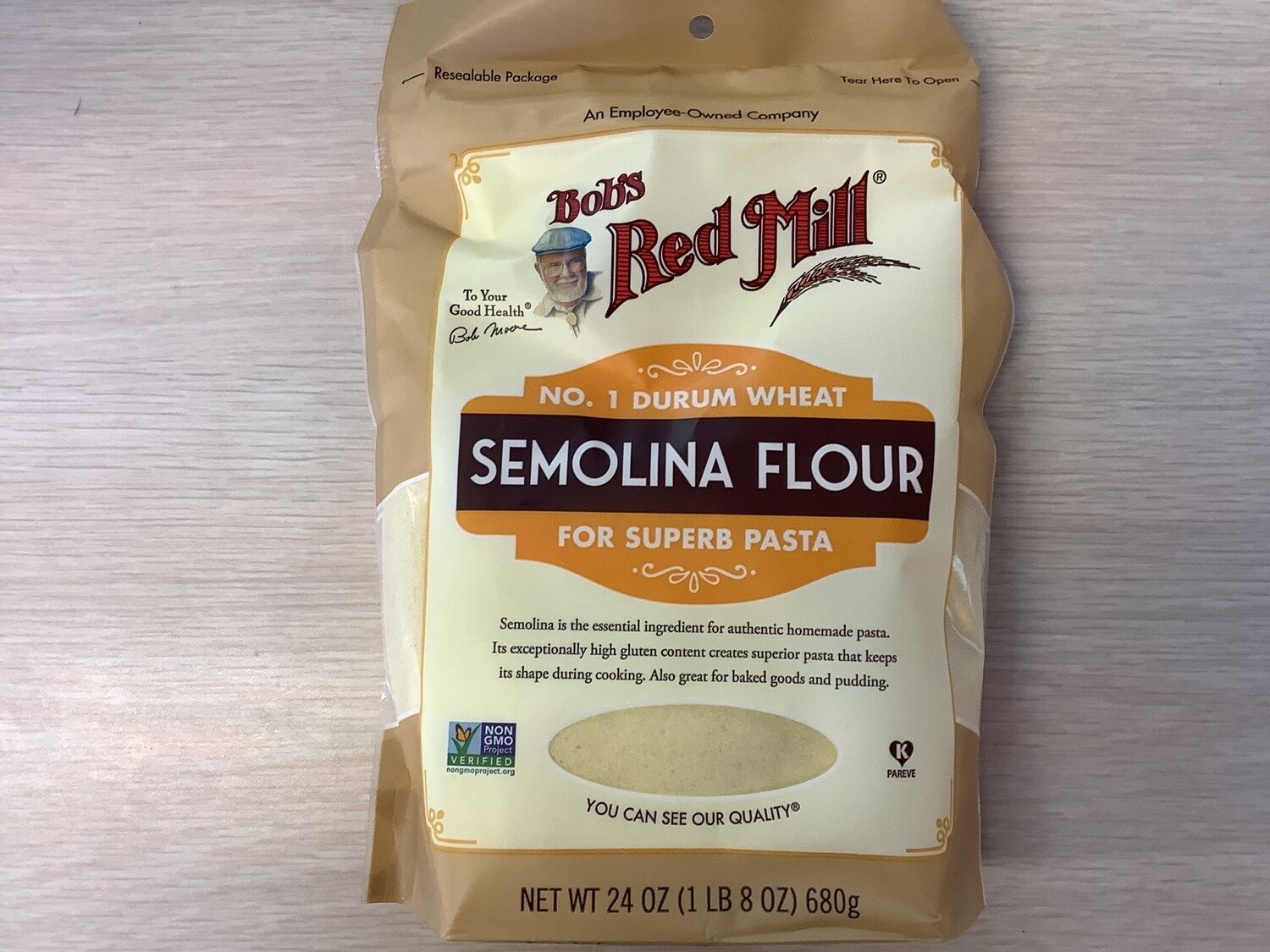 BOBS RED MILL SEMOLINA PASTA FLOUR 24 OZ