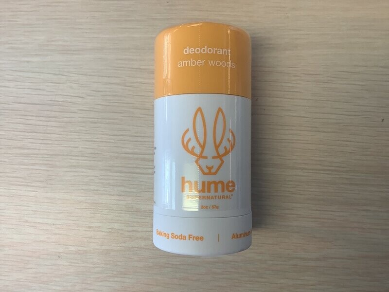 HUME SUPERNATURAL DEODORANT AMBER WOODS 2 OZ