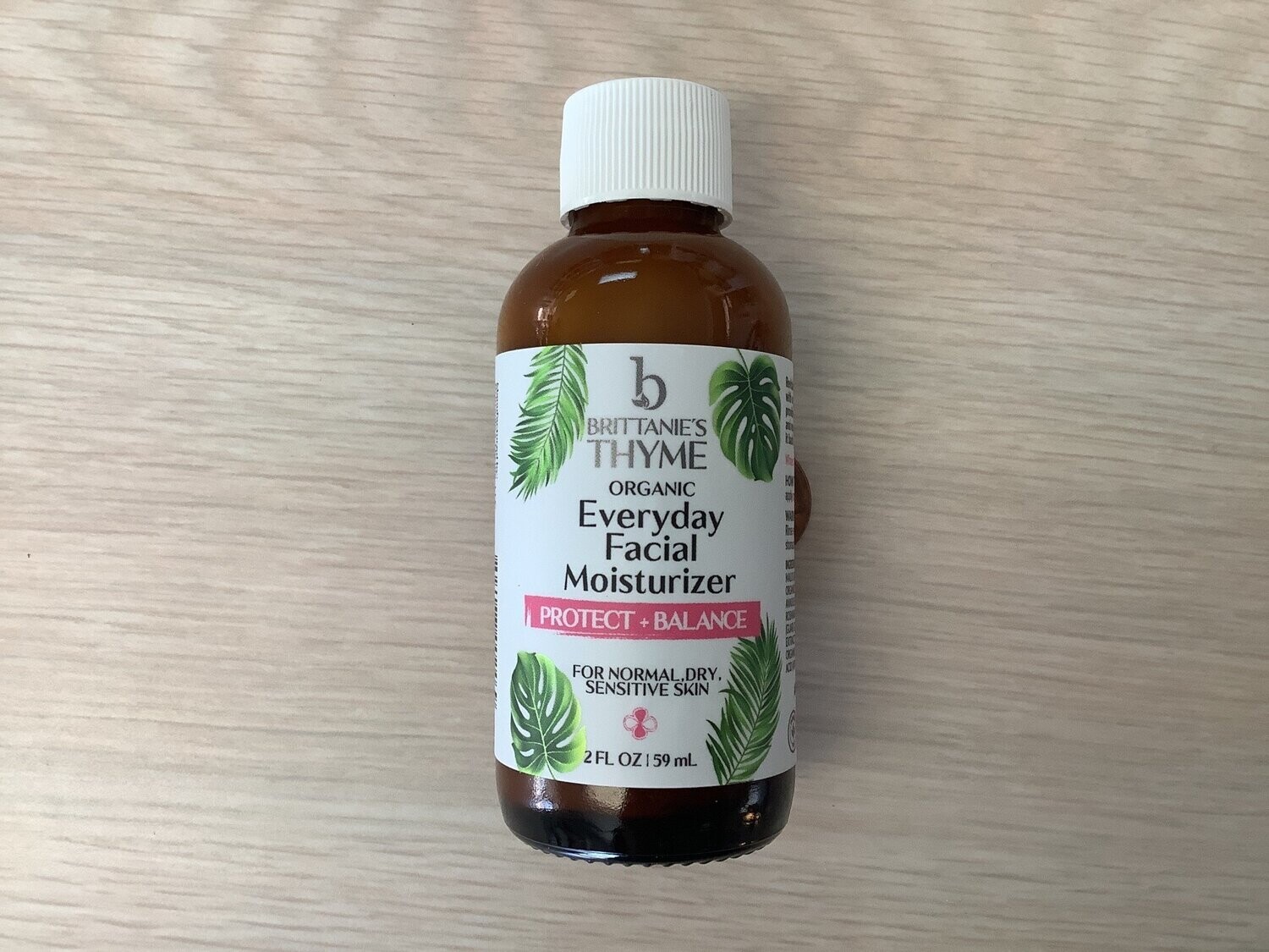 BRITTANIES THYME ORGANIC EVERYDAY FACIAL MOISTURIZER 2 OZ