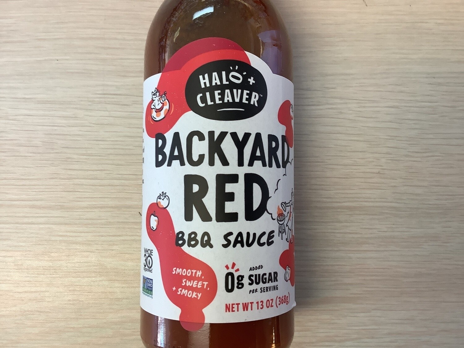 HALO + CLEAVER BBQ SAUCE BACKYARD KETO 13 OZ