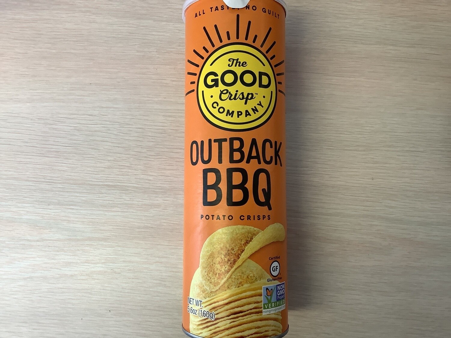 THE GOOD CRISP COMPANY POTATO CRISPS OUTBACK BAR BQ 5.6 OZ