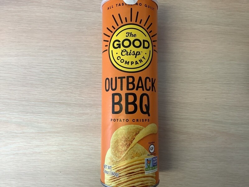 THE GOOD CRISP COMPANY POTATO CRISPS OUTBACK BBQ 5.6 OZ