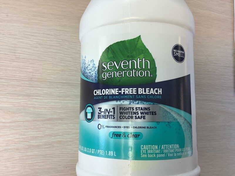 SEVENTH GENERATION BLEACH FREE &amp; CLEAR NON CHLORINE 64 OZ