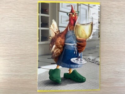 AVANTI CHICKEN MOM WITH WINE MOTHERS DAY CARD