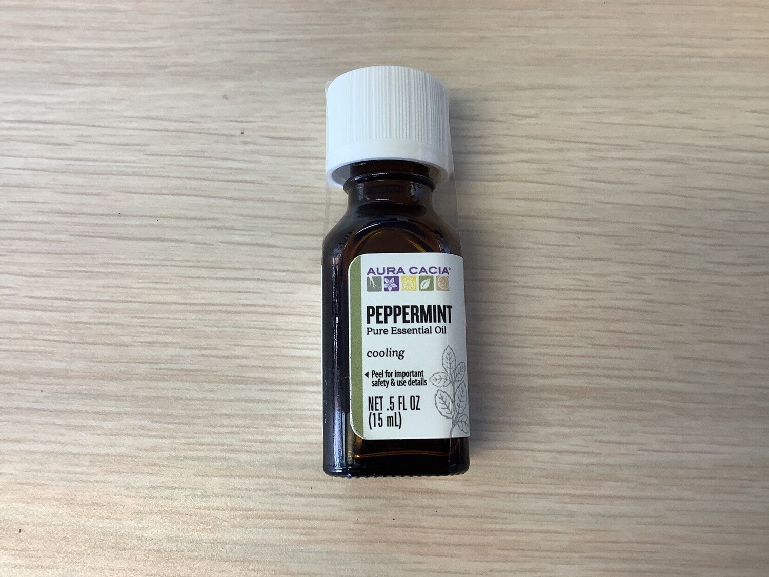 AURA CACIA PEPPERMINT ESSENTIAL OIL 0.5 OZ
