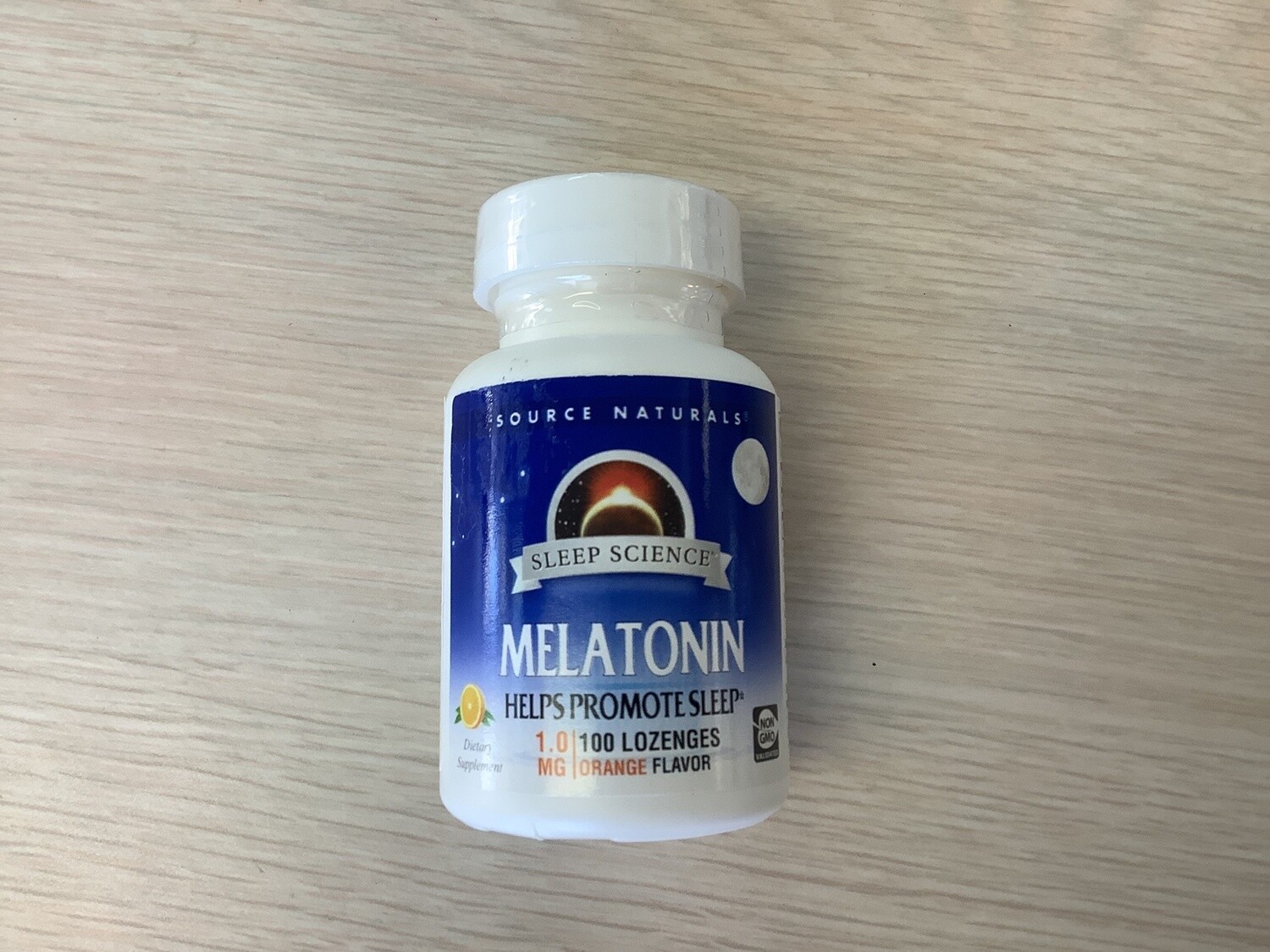 SOURCE NATURALS Sleep Science Melatonin 1 mg Orange 100 lozenge