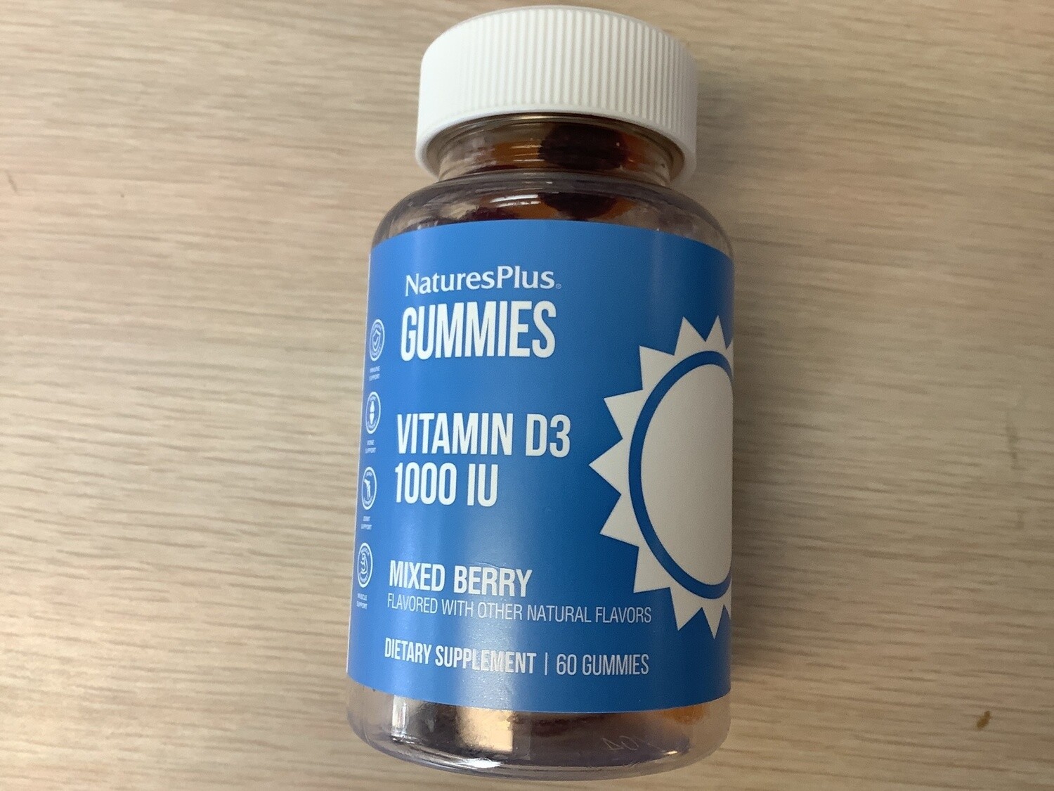 NATURES PLUS GUMMIES VITAMIN D3 1000 IU 60 ct