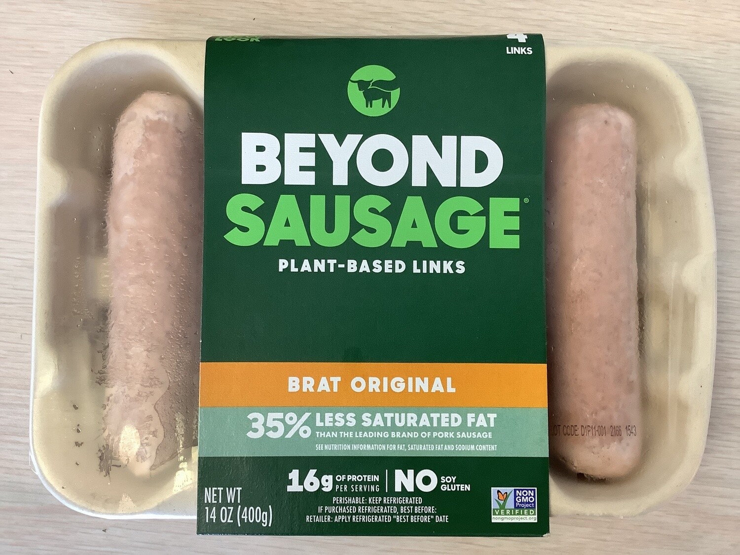 BEYOND MEAT SAUSAGE BRAT ORIGINAL 14 OZ  FROZEN
