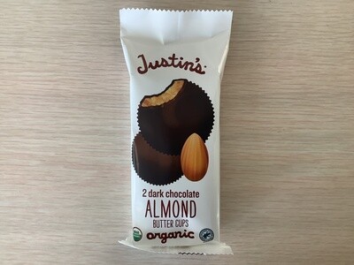 JUSTINS DARK CHOCOLATE ALMOND BUTTER CUPS ORGANIC 1.4 OZ