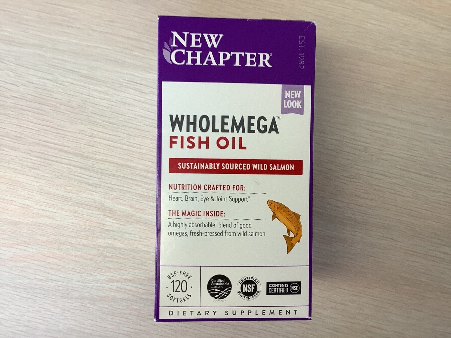 NEW CHAPTER Wholemega Whole Fish Oil 120 softgels