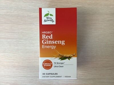 TERRY NATURALLY HRG80 RED GINSENG ENERGY 30 caps