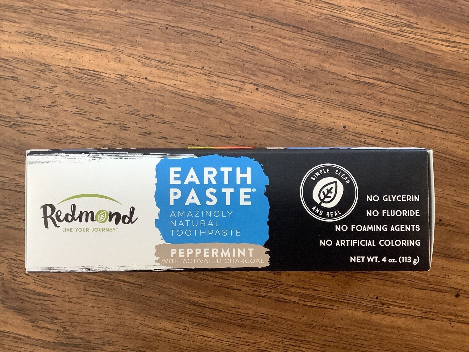 REDMOND EARTH PASTE TOOTHPASTE PEPPERMINT 4 OZ