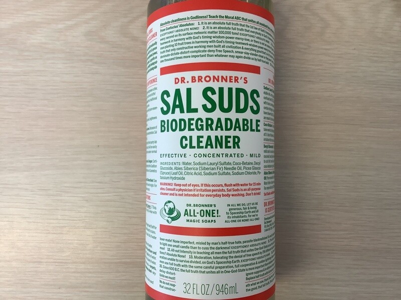 DR BRONNERS SAL SUDS CLEANER BIODEGRADABLE 32 OZ