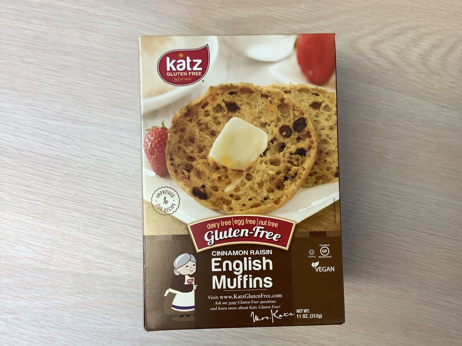 KATZ GLUTEN FREE ENGLISH MUFFINS CINNAMON RAISIN 11 OZ FROZEN