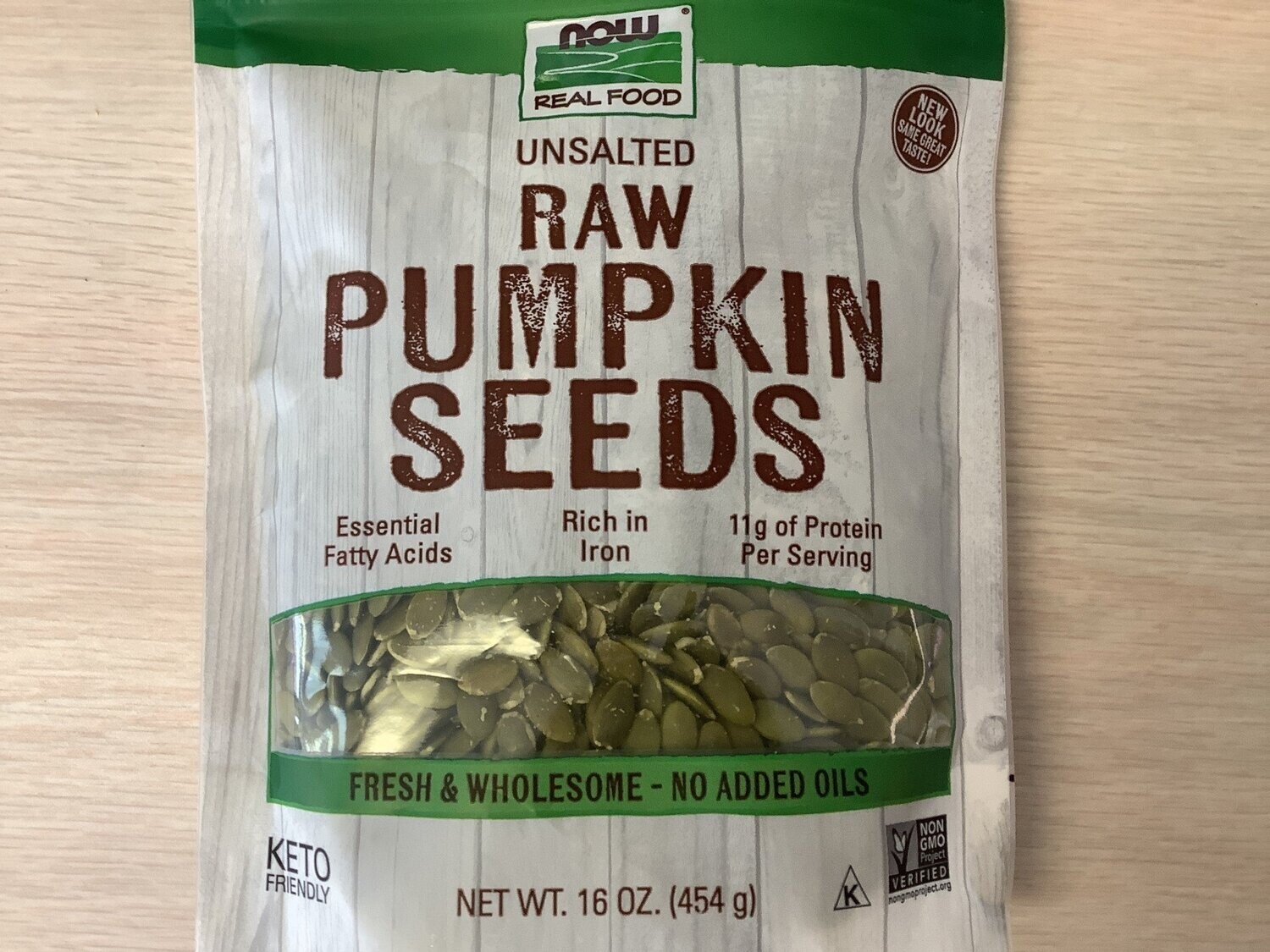 NOW PUMPKIN SEEDS RAW 1 LB