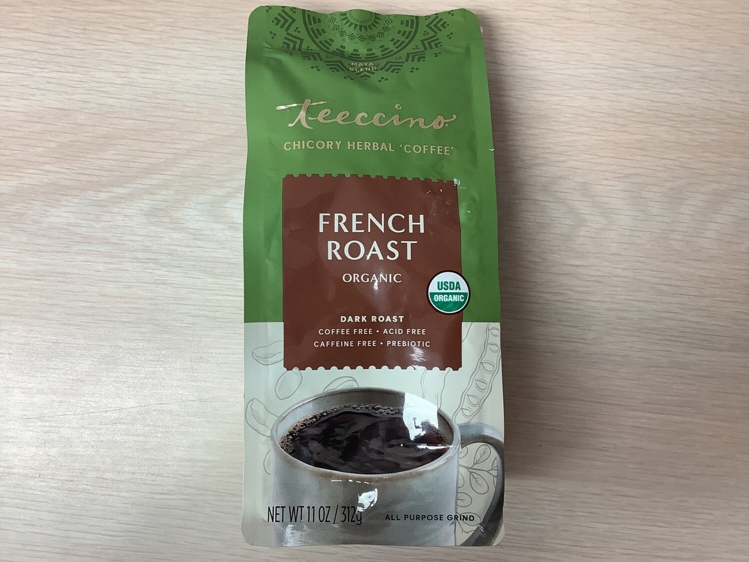 TEECCINO COFFEE ALTERNATIVE FRENCH ROAST ORGANIC 11 OZ