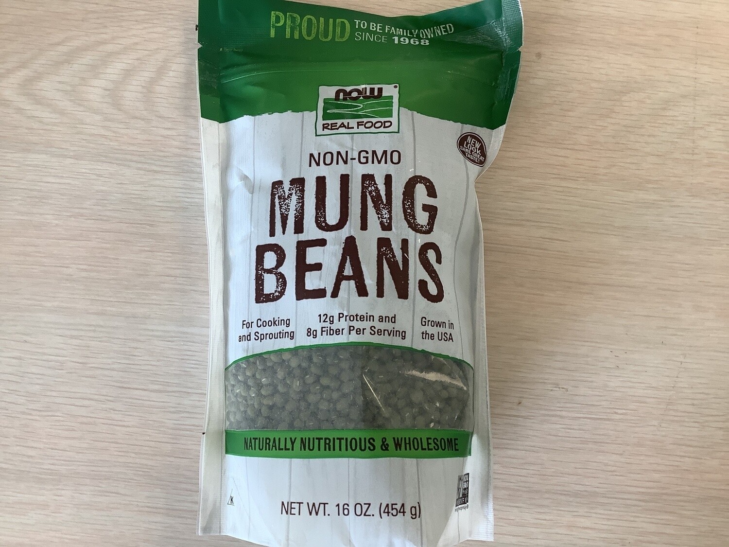 NOW MUNG BEANS SPROUT 1 LB