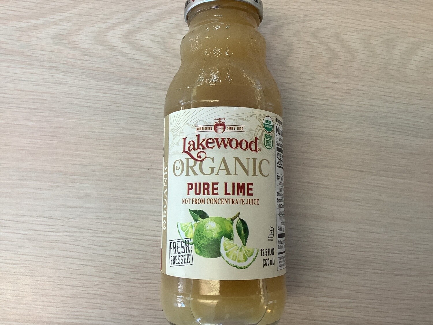 LAKEWOOD PURE LIME JUICE ORGANIC 12.5 OZ